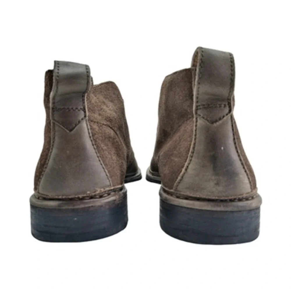 John Varvatos Chukka Boots Mens Size 10 Brown Suede Lace Up Ankle Casual
